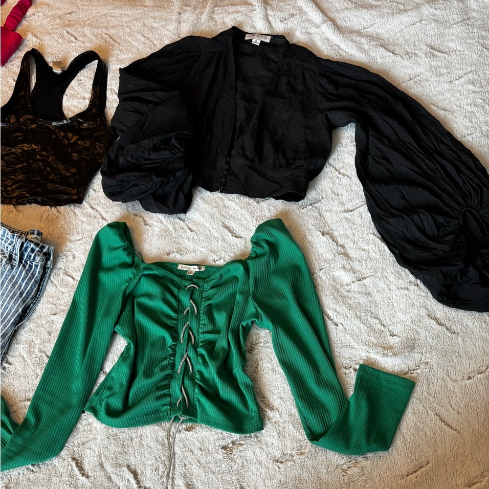 Various size small crop tops for sale